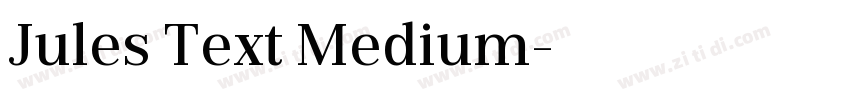 Jules Text Medium字体转换